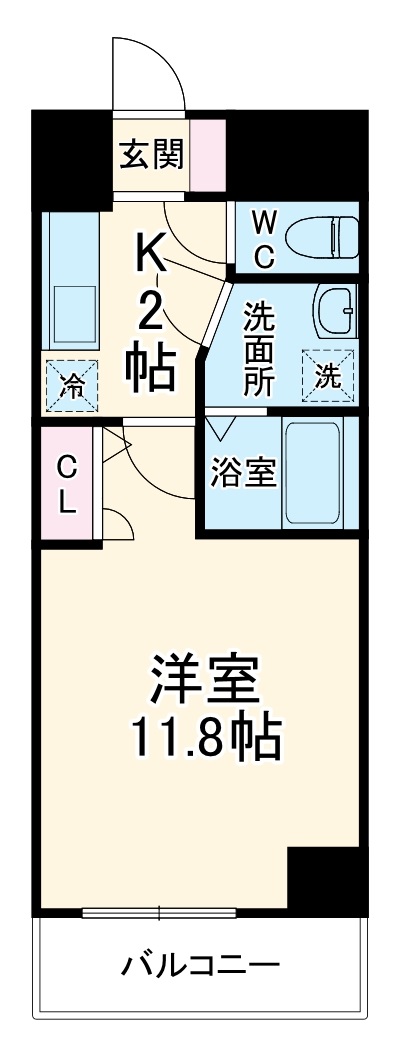 キャメロット新越谷の間取り