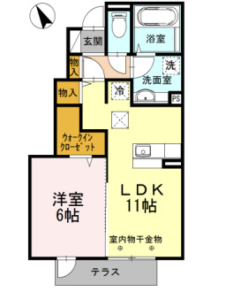 グリーンコートBの間取り
