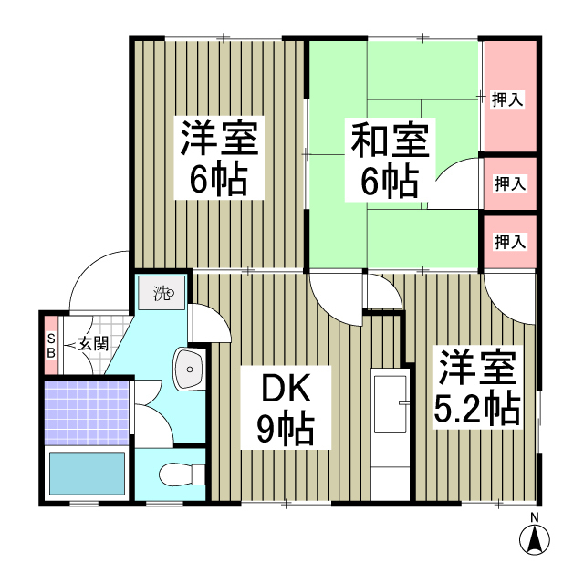 第5岡野ハイツの間取り