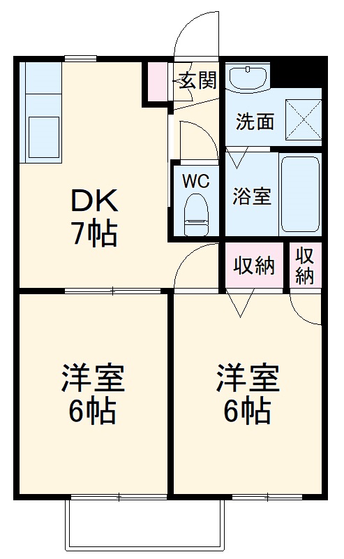 フラットコートⅡの間取り