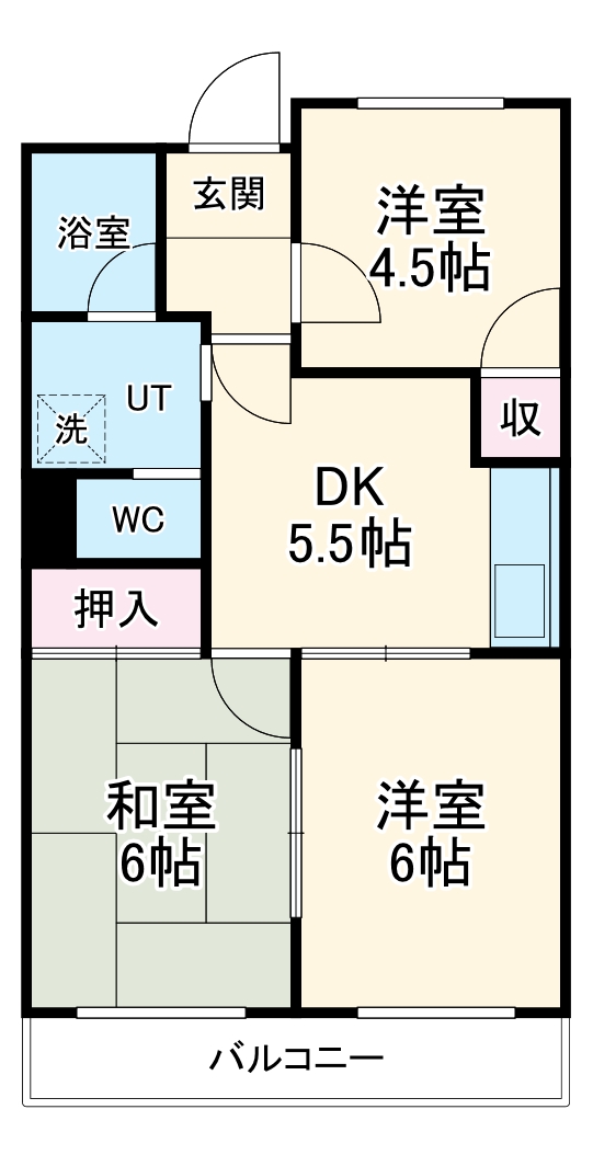 ハイツリバーランド の間取り