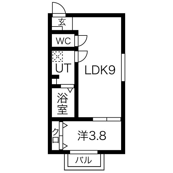 BELLE ROSE港北の間取り