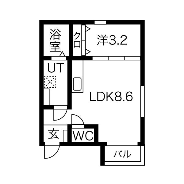 BELLE ROSE港北の間取り