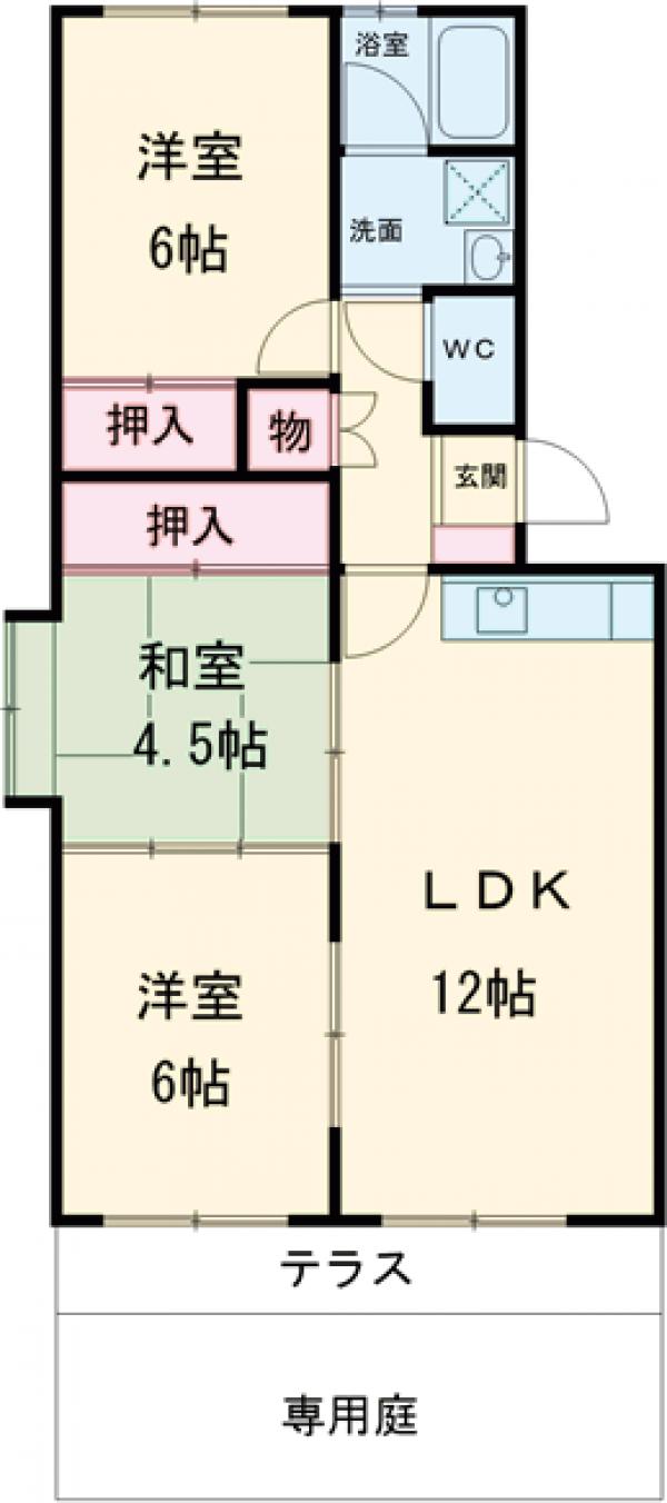 サンガーデン春日の間取り