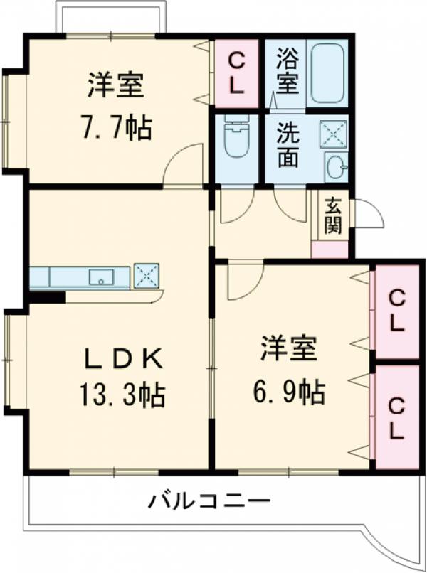 ラ・バンブ-シャポーの間取り
