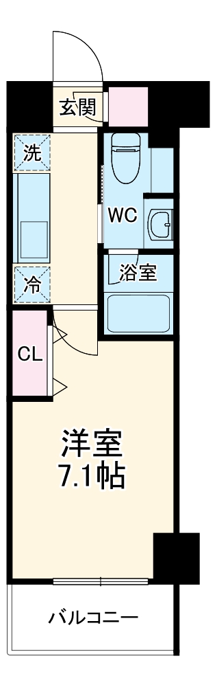 ヴェルデシア名駅南(旧ルネフラッツ名駅南)の間取り