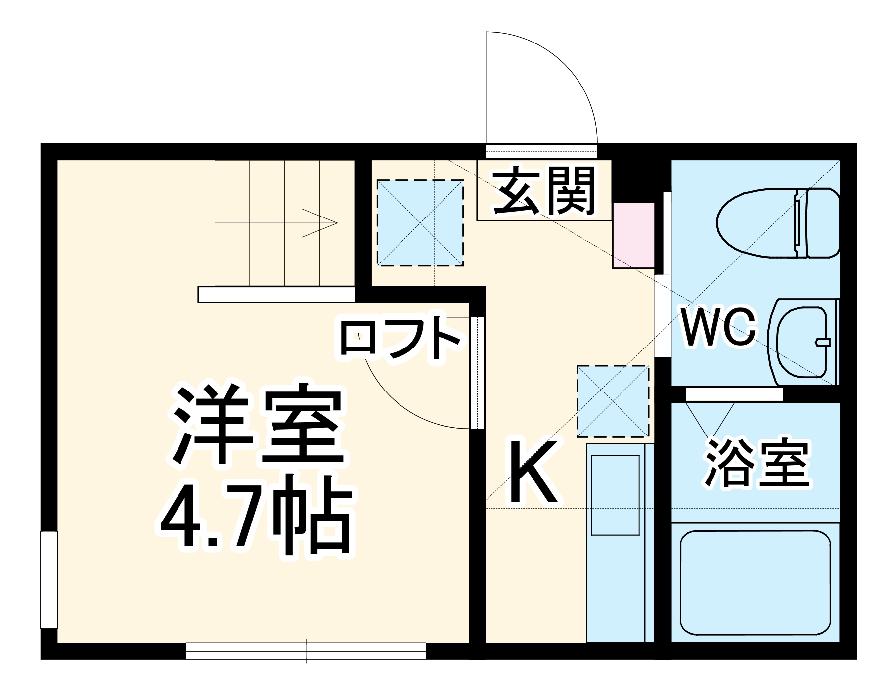 ブルックリンヒル 6th Stの間取り