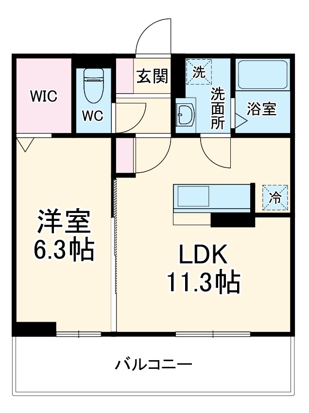 D-ROOM清水新居Ⅰの間取り