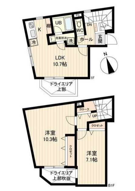 LiveFlat戸越の間取り