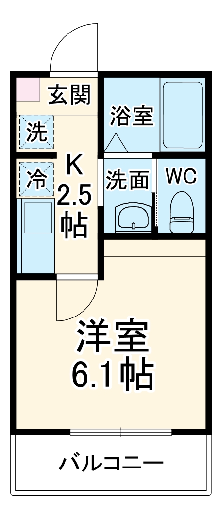 センターヴィレッジ三郷・103号室の間取り