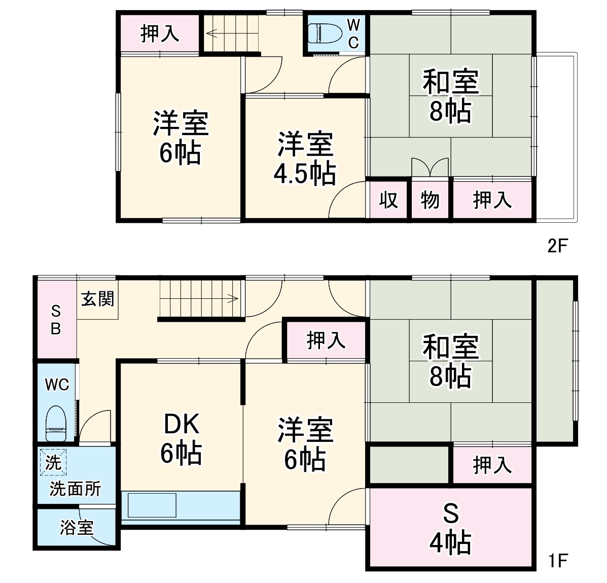 馬堀町2丁目戸建の間取り