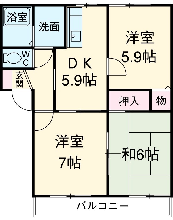 ひかりCの間取り