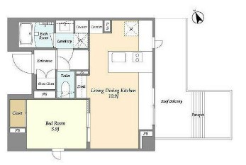 エル・セレーノ品川西大井・601号室の間取り