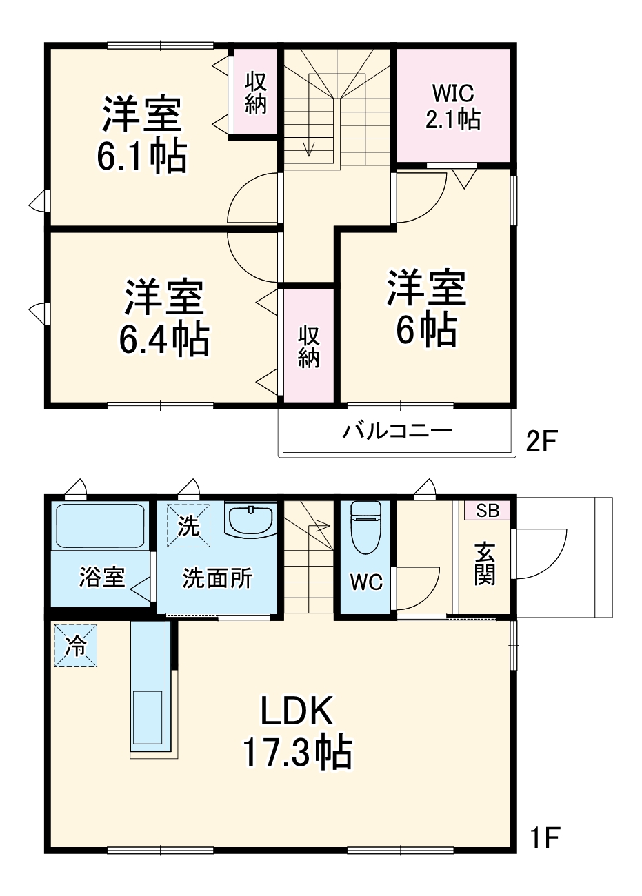 蕨市南町4丁目戸建の間取り