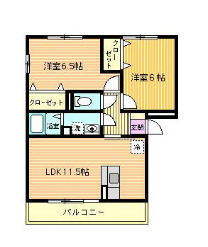 ラークヒルズBの間取り