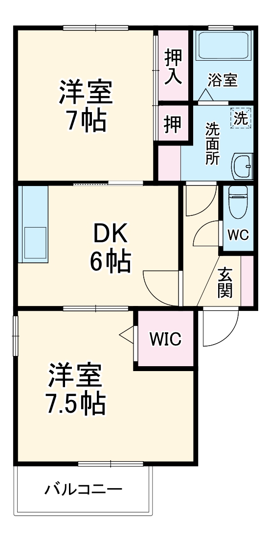 ヴィルヌーブの間取り