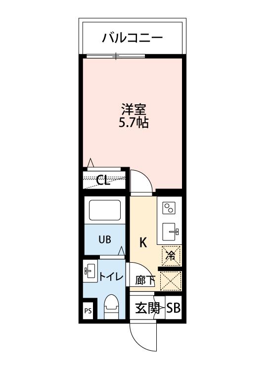 オーパス三郷中央・303号室の間取り