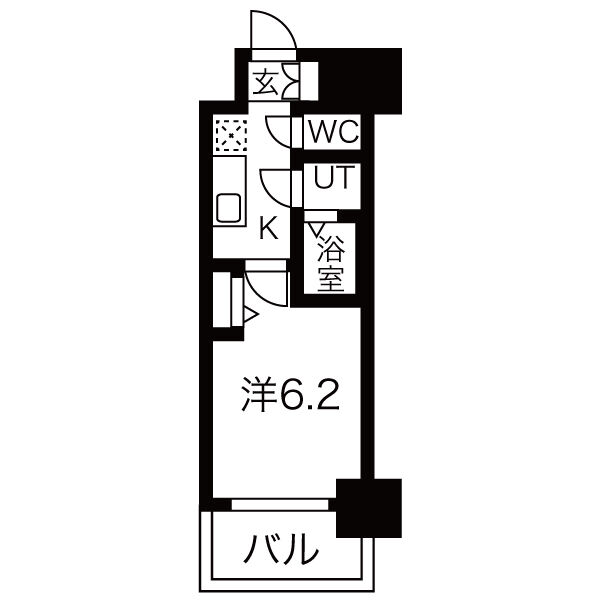 メイクスWアート今池Ⅲの間取り