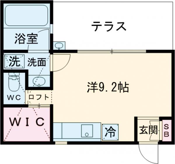 メゾンブランアネックス・A号室の間取り