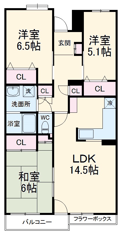 ISM南柏の間取り