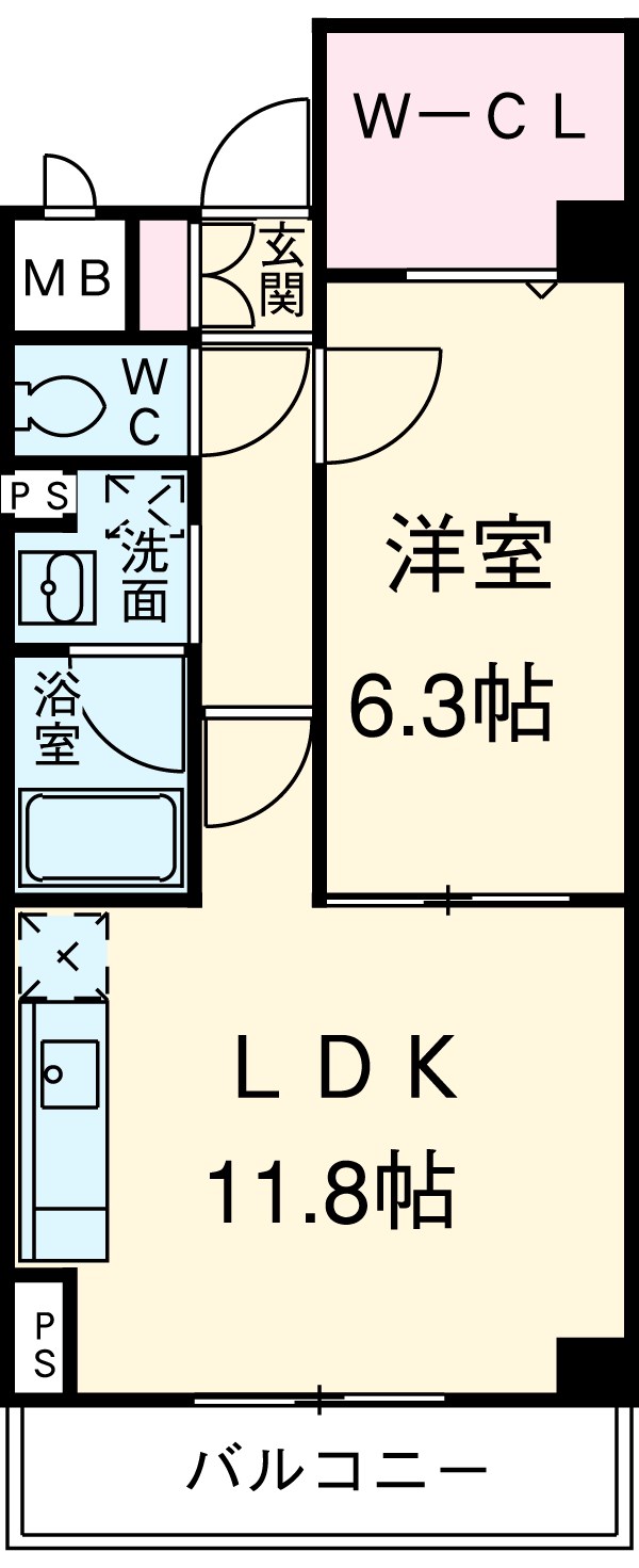 メゾンタナカⅢの間取り