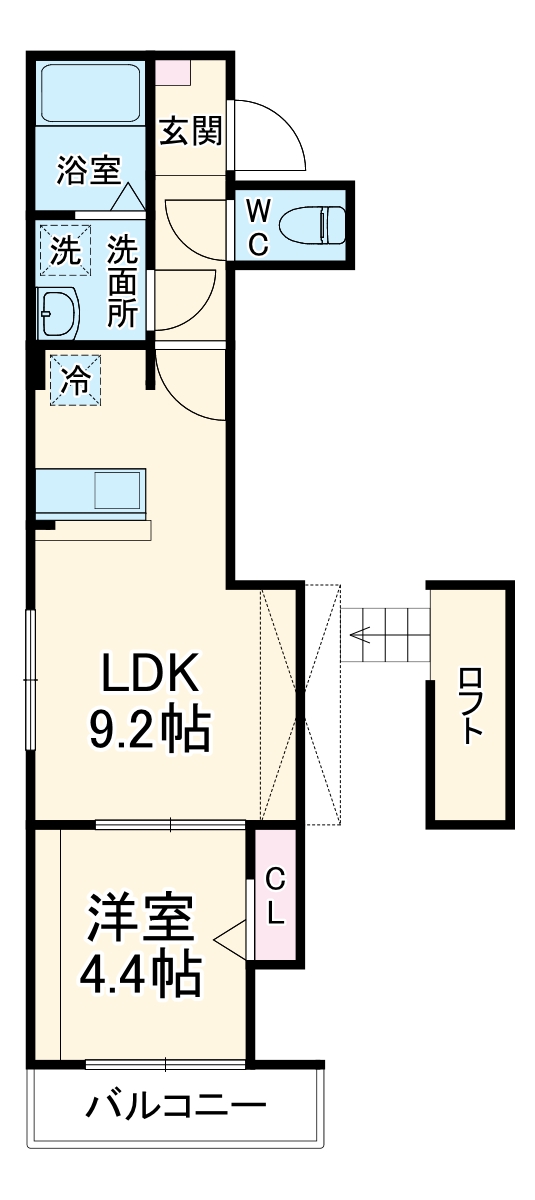 K´s city小手指の間取り
