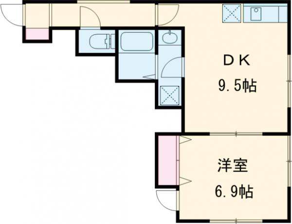 篠崎町の完工年月（2023年10月）築の賃貸アパートの間取り