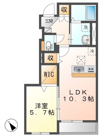 hermana(エルマーナ)Ⅵの間取り