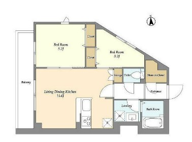 Monkstown夏目坂の間取り