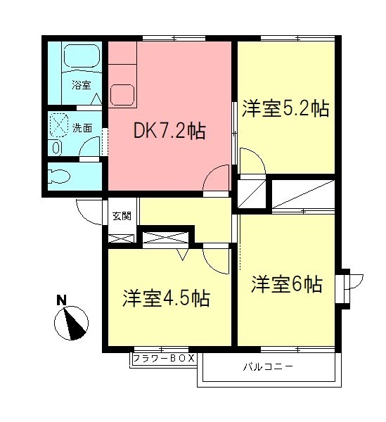 プランドールAの間取り