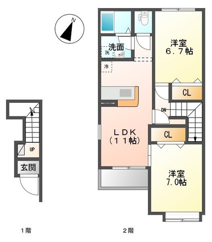 リバーサイド グリーンの間取り