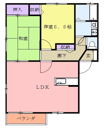メゾン・ワイズBの間取り