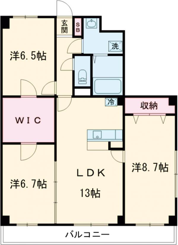 Refuge・Fの間取り