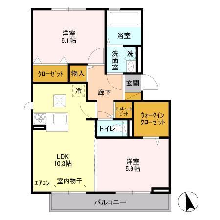 ラ ティーダの間取り