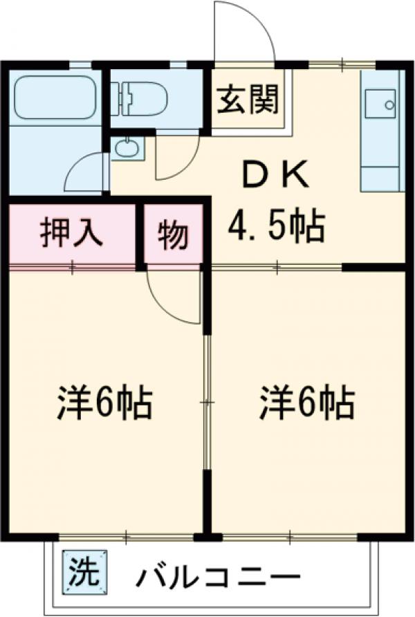 ハイツ恵の間取り
