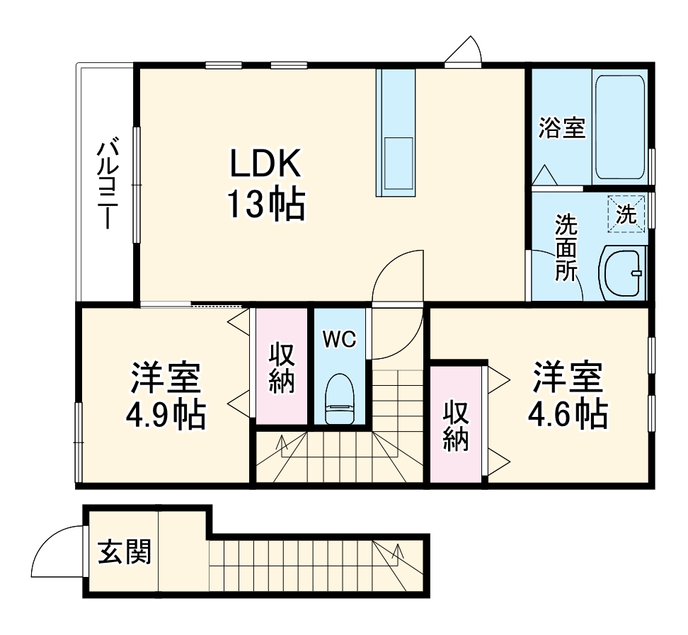 リーブルファイン東五城の間取り