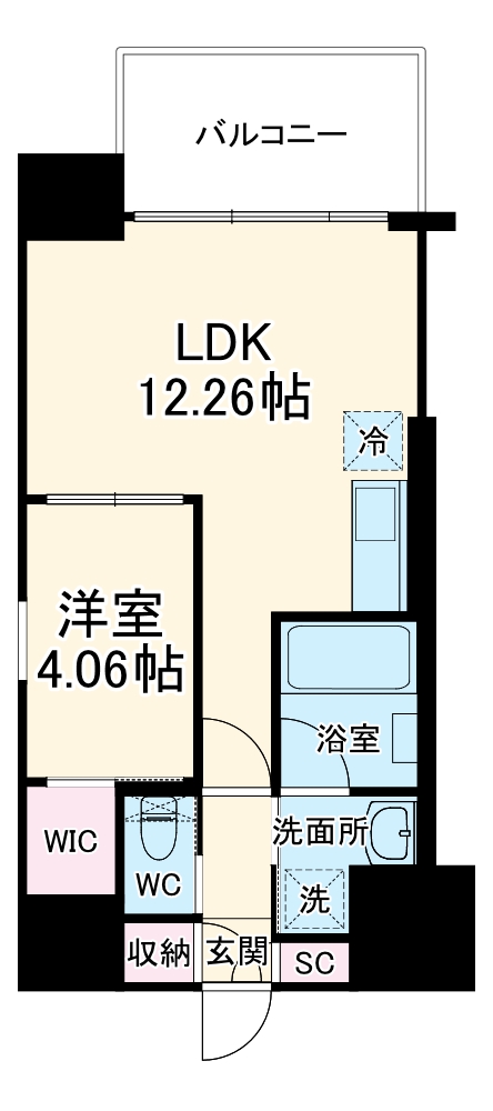 レオングラン本町橋の間取り