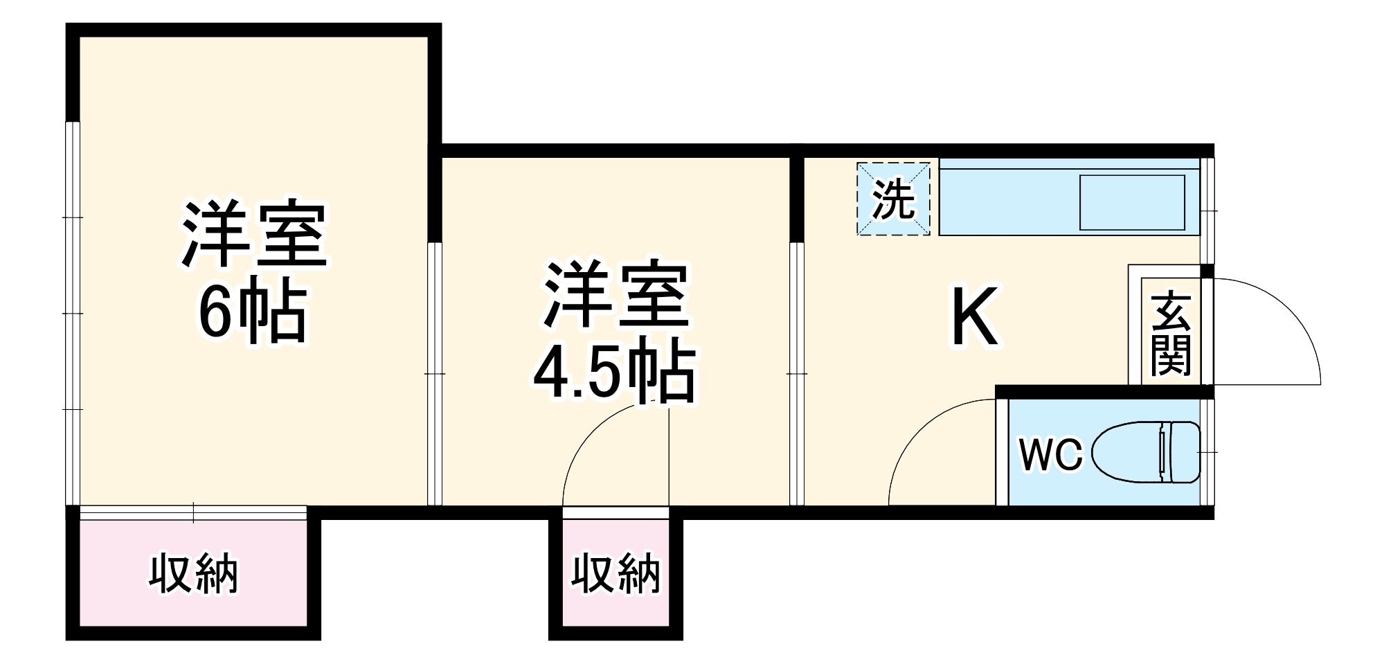 鈴木荘の間取り