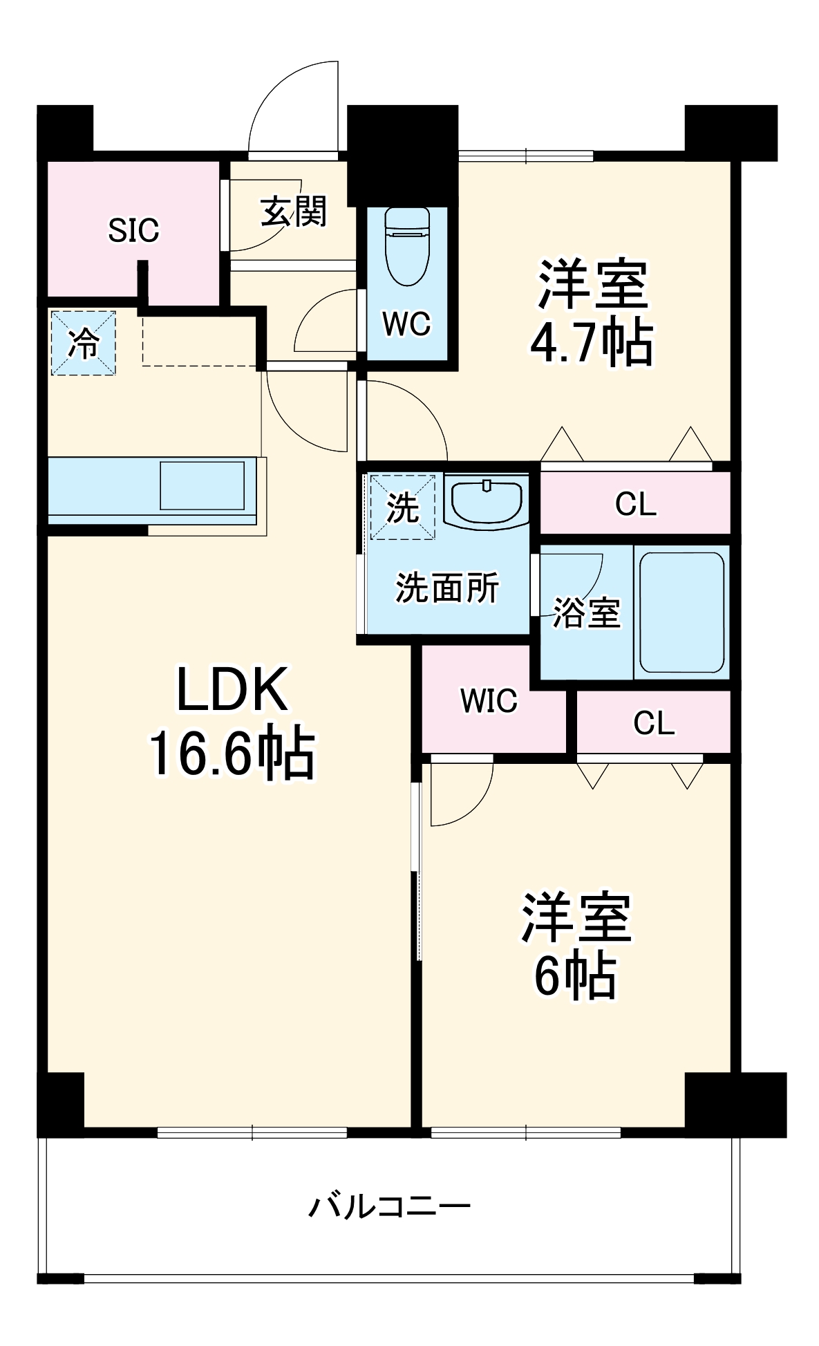 フェリシア宮崎台の間取り