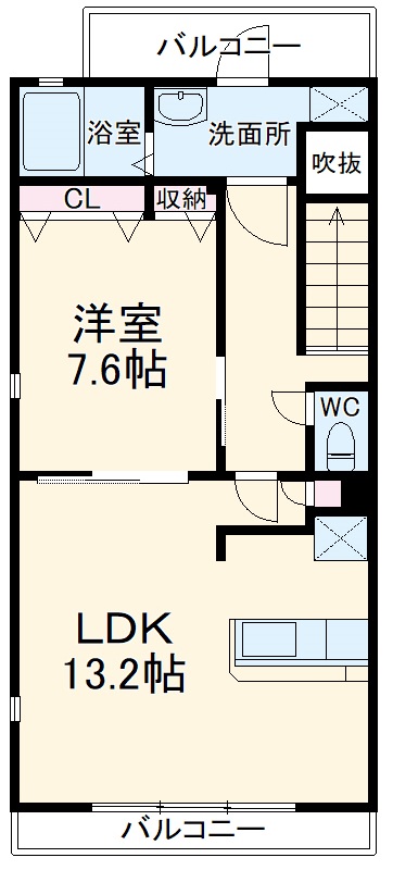 メゾンラヴィーヌの間取り