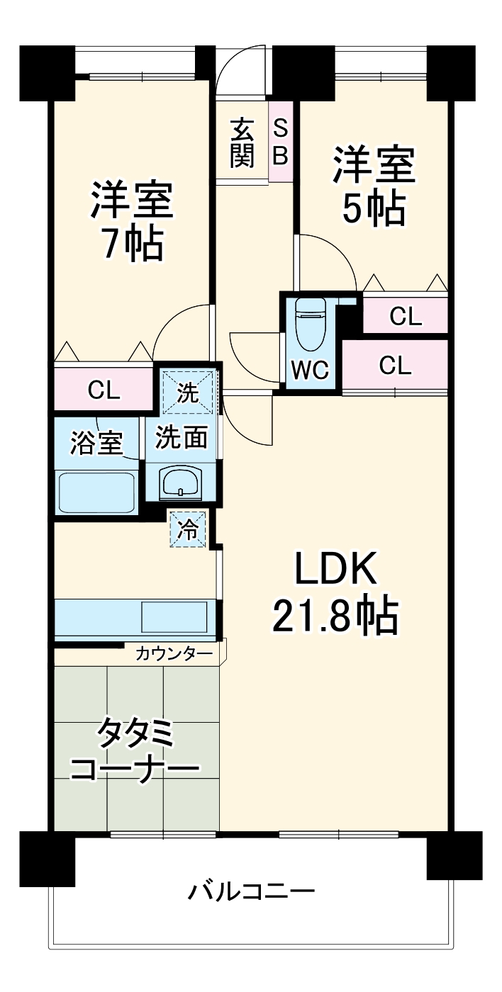 グローリアス安城横山町の間取り
