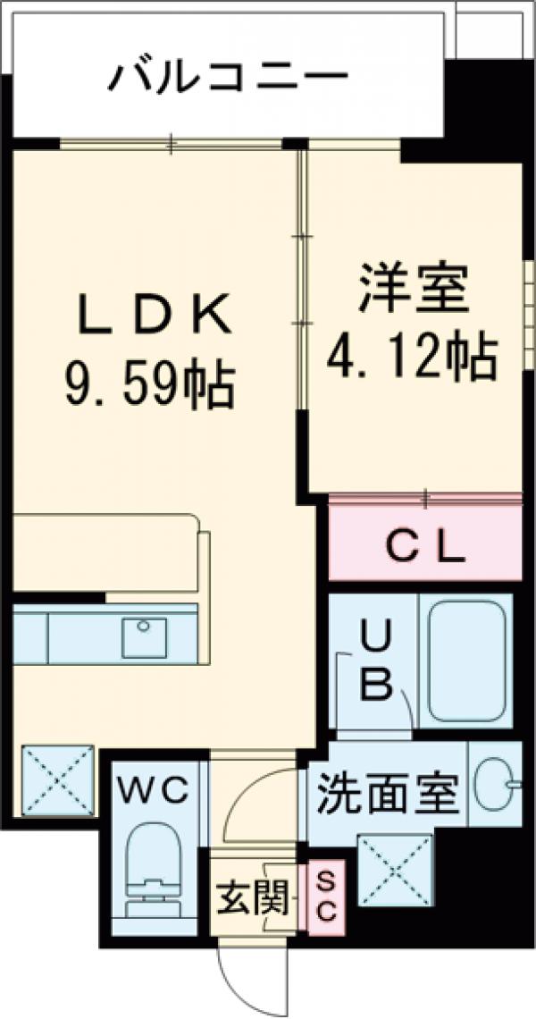 プレジオ亀有の間取り