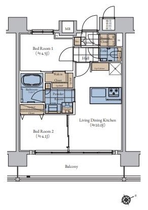 エスティメゾン大森の間取り