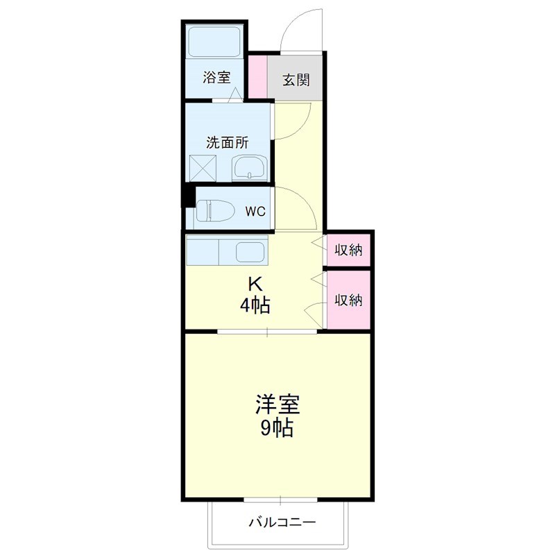 テニメントハウスフルールの間取り