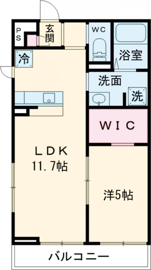 リブリ・クレールⅠ・203号室の間取り