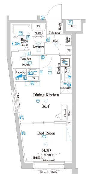ラフィスタ二子玉川の間取り
