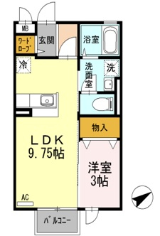 スリーエイト扇の間取り