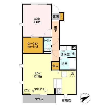 エクセレントヒル Ⅱ棟の間取り
