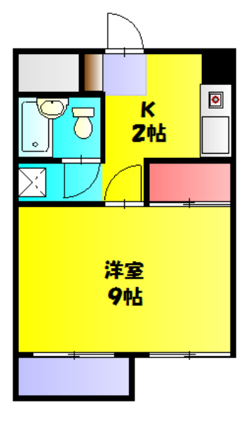 グリムハイツ塙田の間取り