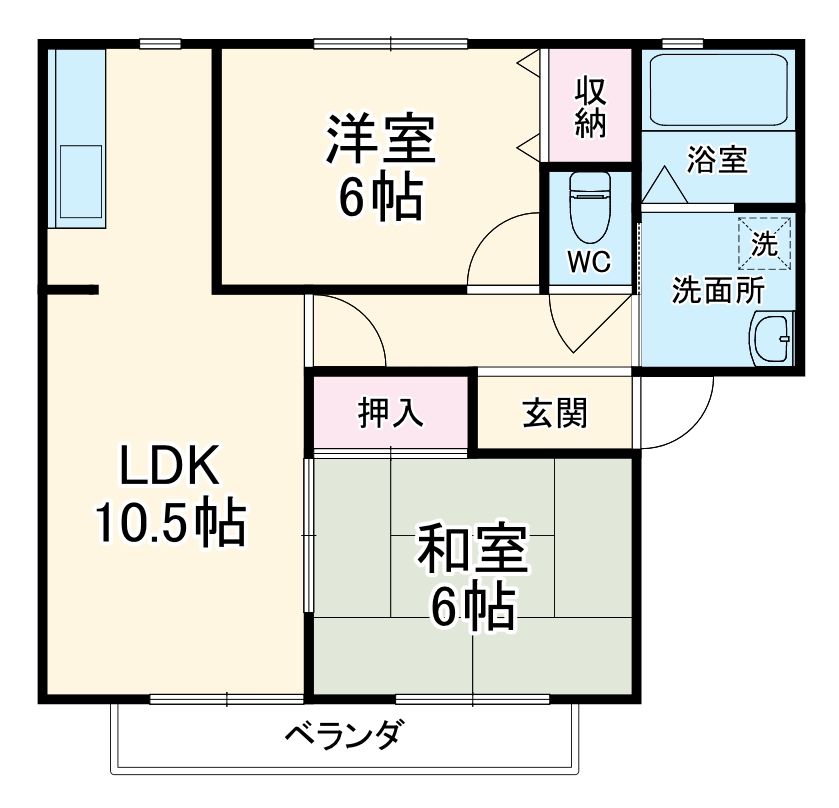 ウインディアA棟の間取り